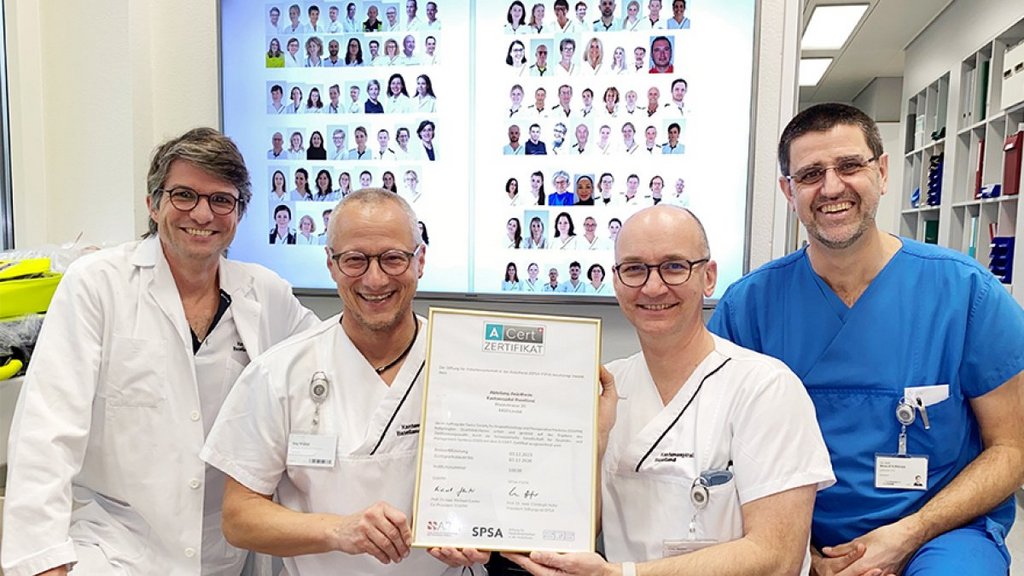 Hohe Qualitätsauszeichnung für das Institut für Anästhesie